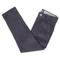 thumbnail image 3 of Buyless Fashion Boys Pants Flat Front Slim Fit Casual Corduroy Solid Color - 19W1824-F-CHG-3 Charcoal Gray, 3 of 7