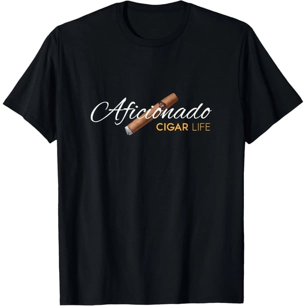 Camiseta Cigar Aficionado para Mujer - Estilo Vida Cigarro, Cuello Redondo y Manga Corta, Diseños Divertidos y Personalizados, Regalo Ideal