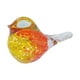 thumbnail image 4 of Bonita mini figura de pájaro de cristal artesanal, escultura de pájaro de cristal multicolor para habitación. Rojo, 4 of 8