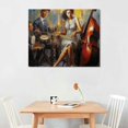 thumbnail image 2 of JRXY Jazz Musician Poster Canvas Wall Art, Jazz Musician Diva Art, Jazz Music Poster, Instrument Drawing Canvas Wall Art Prints for Wall Decor Room Decor Bedroom Decor Gifts Poster 20x16in, 2 of 4