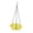 Yellow, variant on CarpNettore Bird Bath for Hanging Bird Feeder Plate with Chains Easy to Clean 2 in 1 Feeding Beige