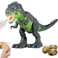 thumbnail image 4 of MesaSe LED Luminous Dinosaur Toy Walking Roaring Realistic Remote Control Simulation Robot for Kids Gift, 4 of 9