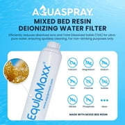 EQUIPMAXX 24 Feet Water Fed Pole Kit with Inline Water Filter System and TDS Meter for Solar Panel and Window Cleaning Extendable Brush & Pole