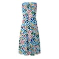 thumbnail image 4 of Leutsin Robe Longue Sans Manches pour Femmes Col Rond Imprimé avec Poche Grande Taille Robe Ample, 4 of 5