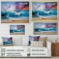 thumbnail image 4 of Designart "Aurora Borealis in Pink Canadian Sky II" Extra Large Landscapes Wall Art - Coastal Pink Landscape Cottage Mountains Winter Living Room Canvas Art, 4 of 4