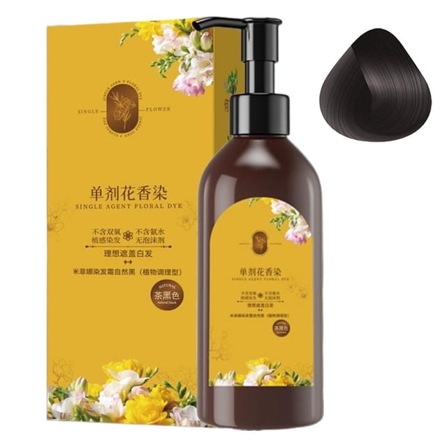Plant Single Dose Floral Fragrance Dye, Plant-Based Hair Color 300ml