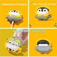 thumbnail image 3 of Cool Funny 3D Cartoon Estética Estilo Kawaii Diseñado Protector Airpod Pro Funda de Silicona con Llavero para Mujeres Hombres Niñas Niños Niños (Pingüino Girasol) TUNC Sencillez, 3 of 5