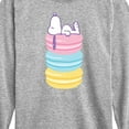 thumbnail image 3 of Peanuts - Snoopy Stacked Macarons - Youth Long Sleeve Tee, 3 of 6