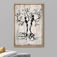 thumbnail image 3 of wall26 Canvas Print Wall Art Spooky Skeleton Tree Silhouettes on Wood Panels Nature Wilderness Illustrations Modern Art Rustic Relax/Calm Multicolor for Living Room, Bedroom, Office - 16"x24&quo, 3 of 5