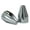 Silver, variant on Ciro Fluted Spike Bolt Cap Fit (53pk) for Harley - Painted Black Finish 70024