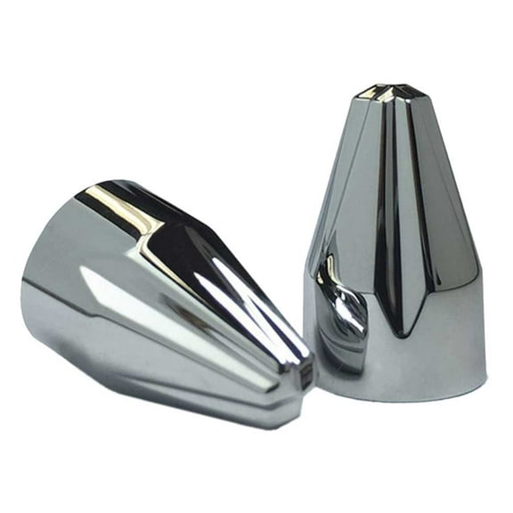 Ciro Fluted Spike Bolt Cap Fit (53pk) for Harley - Chrome Finish 70023