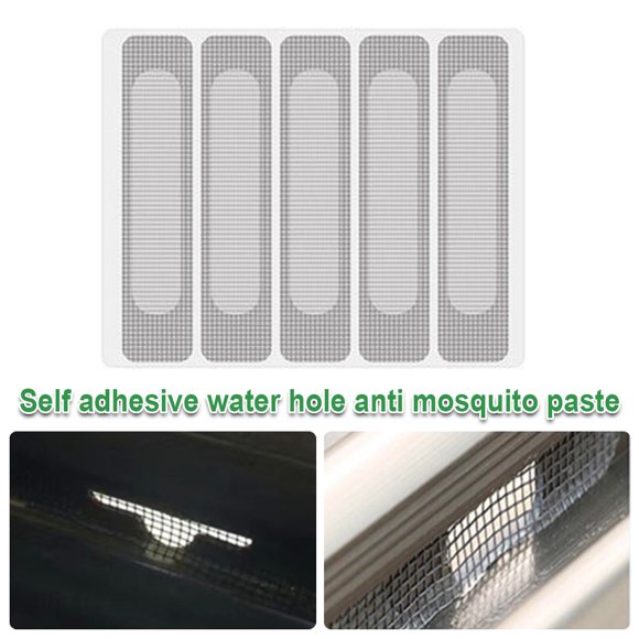 Duety Window Weep Hole Covers Screen Patch Adhesive Window Screen Hole Patch Kit (5Pcs)