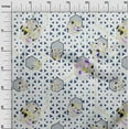 thumbnail image 3 of oneOone Cotton Poplin White Fabric Geometric Quilting Supplies Print Sewing Fabric By The Yard 56 Inch Wide-K6, 3 of 6