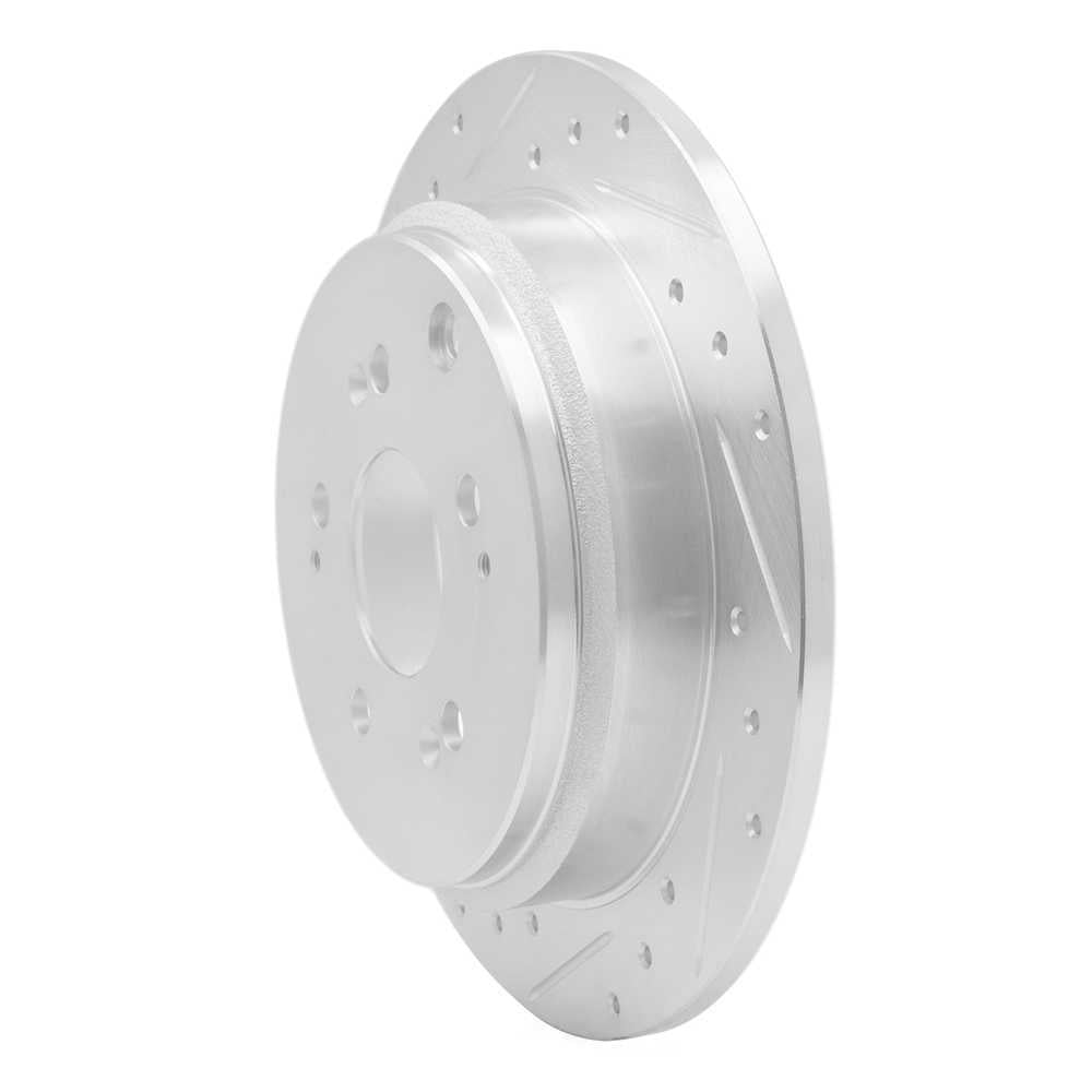 Dynamic Friction Company 631-59050L DFC Brake Rotor - Drilled And Slotted - Silver