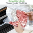 thumbnail image 2 of Vacuum Sealer Bags, 50 Pcs Quart Size 8" x 12" Commercial Grade PreCut Bag, Food Vac Bags for Storage, Meal Prep or Sous Vide, Suitable all Type Machine, 2 of 5