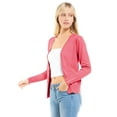 thumbnail image 6 of Made by Olivia Women's Classic Button Down Long Sleeve V-Neck Soft Knit Sweater Cardigan, 6 of 7