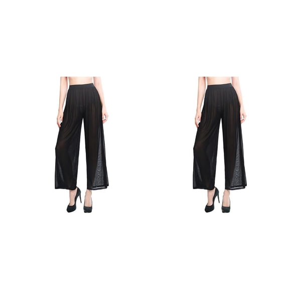 Advancent Pantalones de playa de verano para mujer, ropa de playa, cintura alta, malla cómoda, pantalones transparentes sueltos, regalo para nadar en el Type3 NO3 Advancent CBP225470