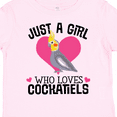 thumbnail image 4 of Inktastic Cockatiel Just A Girl Who Loves Girls Toddler T-Shirt, 4 of 5