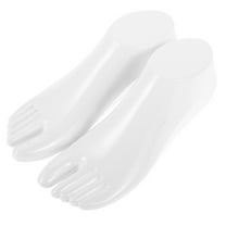 Foot Mannequin Realistic Feet Foot Model Stand Women's 22.00X7.50X7.00CM White