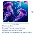 thumbnail image 5 of FeBohao Funny Mouse Pad Mat for Laptop Jiaji Cloth HD Printing Durable Unique Soft Personalized Square Retro Farmhouse Decor Women Chic Colorful Fashion Must Kids Size Jellyfish, 5 of 6
