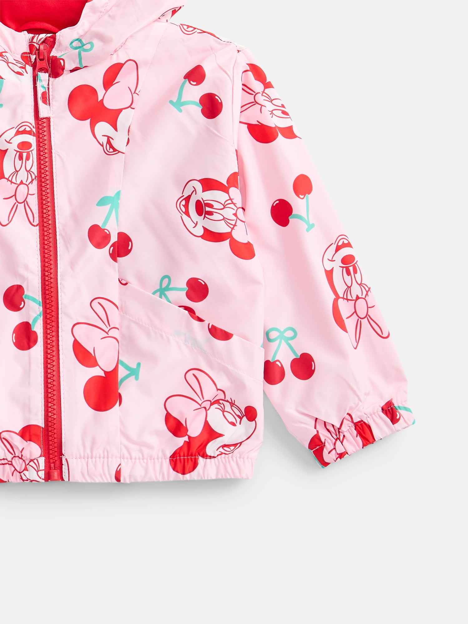 Minnie Mouse Toddler Girls Lightweight Windbreaker Jacket, Sizes 2T-5T