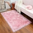 thumbnail image 7 of Junovo Luxury Fluffy Area Rugs Areary Rug for Bedroom Shaggy Rugs Area Carpet for Living Room Bedroom,4'x6',Pink, 7 of 7