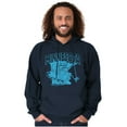 thumbnail image 5 of Minnesota MN Lake Life Fishing Smurfs Hoodie Sweatshirt Women Men Brisco Brands S, 5 of 6