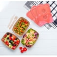 thumbnail image 3 of Healthy Packers Slim Ice Packs for Lunch Bags or Coolers (4 Pack, Red), 3 of 7