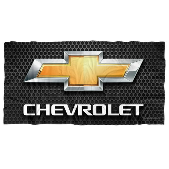 Chevy Beach Towel, 30'x60' Chrome Bowtie Beach Towel