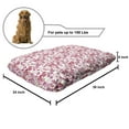 thumbnail image 2 of Cherry Blossom Pet Bed, Bubbly Petals of Kawazu Type Japanese Sakura Tree Illustration, Resistant Pad for Dogs and Cats Cushion with Removable Cover, 24" x 39", Pink Green and Orange, by Ambesonne, 2 of 4