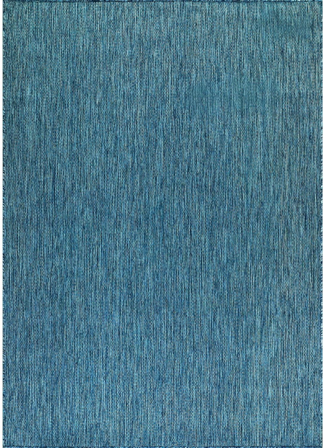 CAMILSON Solid Washable Waterproof Outdoor Indoor Area Rug Gray 5x7