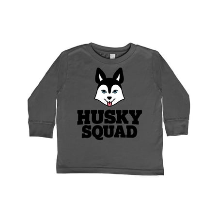 

Inktastic Dog Husky Squad Gift Toddler Boy or Toddler Girl Long Sleeve T-Shirt