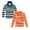 Blue & Orange, variant on SUYIDA Boys Polo Shirts Stripe Long Sleeved T Shirt Comfortable Polo Shirt Casual Versatile Tshirt 2Packs,3-4 Years