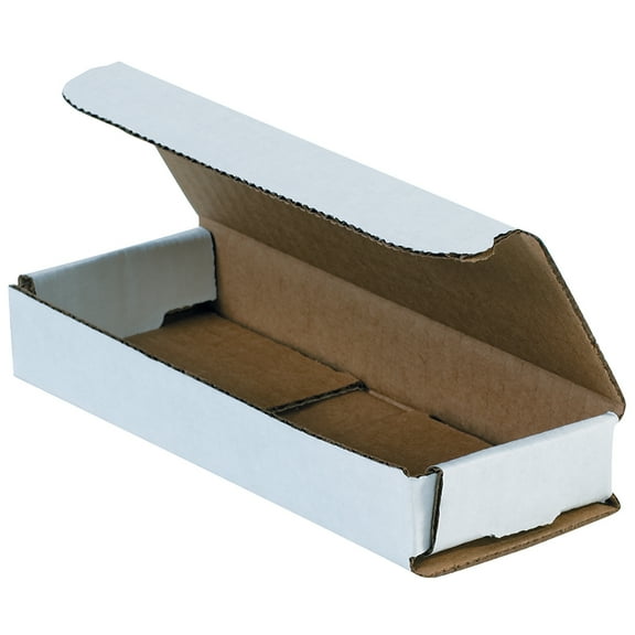 Staples Corrugated Mailers 6 1/2" x 2 1/2" x 1" White 50/Bundle BSMRX1X