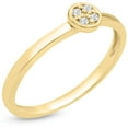 thumbnail image 2 of SuperJeweler 4 Diamond Promise Pave Ring in Yellow Gold for Women, 2 of 6