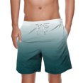 thumbnail image 2 of Mens Elástico Pantalones Cortos Deportivos Pantalones de Playa con Cordón de Bolsillo, de Rodilla Impresa Casual para Primavera Verano Al Aire Libre Y Diario, 2 of 5