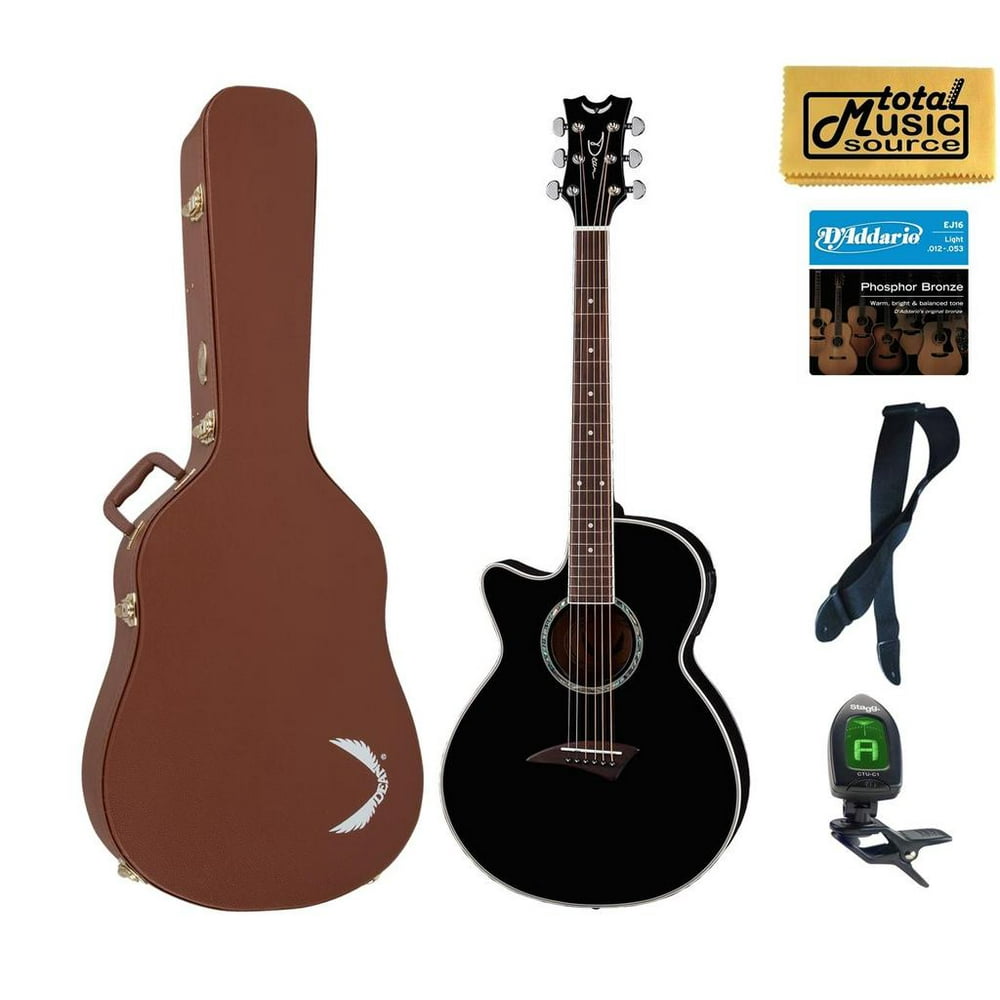 Dean Performer Mini Jumbo AcousticElectric Left Handed Guitar, Classic