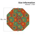 thumbnail image 3 of Qekee Abstract Pattern Print PU Leather Absorbent Coasters,Leather Coasters Set for Cups Drinks, 4" Coasters 6 Pcs for Coffee Bar Home Decor,Octagon, 3 of 7