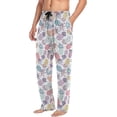 thumbnail image 4 of GZHJMY Men's Leopard Bananas and Pineapples Sleep Pajama Pant, Soft and Comfortable Lounge Sleep Bottoms with Pockets, Men's Sleepwear with Custom Print, Medium, 4 of 7