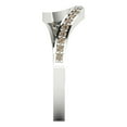 thumbnail image 4 of 0.16 ct Brilliant Round Cut Synthetic Yellow Moissanite 14k White Gold Stackable Band SZ 5.25, 4 of 6