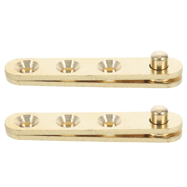 KAKOWELY hinge hardware accessory 2 Pairs Door Pivot Hinges Copper Rotation Hidden Hinge Door Concealing Hinges Wood Door Window 360 Degree Shaft For Home Door Cabinets