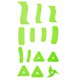 thumbnail image 1 of 14 piezas de raspadores y cortadores de cerámica de plástico multifuncionales para manualidades, herramientas auxiliares para texturizar y moldear arcilla., 1 of 4