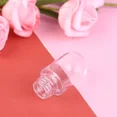 thumbnail image 4 of Tubo de plástico transparente con relleno repetible vacío, contenedor de lápiz labial líquido elegante, botella redonda para muestra de brillo de labios, herramienta de viaje, 4,5 Ml, 4 of 5