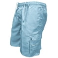 thumbnail image 4 of Xzbqbs Men's Outdoor Cargo Shorts Zipper Multi Pocket Inner Drawstring Waist 5 Inch Summer Bottoms Solid Color Lightweight Hiking Utility Trousers with Pockets, 4 of 6