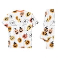 thumbnail image 5 of Grblisyd Halloween Family Matching Pajamas Sets Ghost Pumpkin Print Short Sleeve Top & Pants Two Piece Set Sleepwear Pjs, 5 of 7