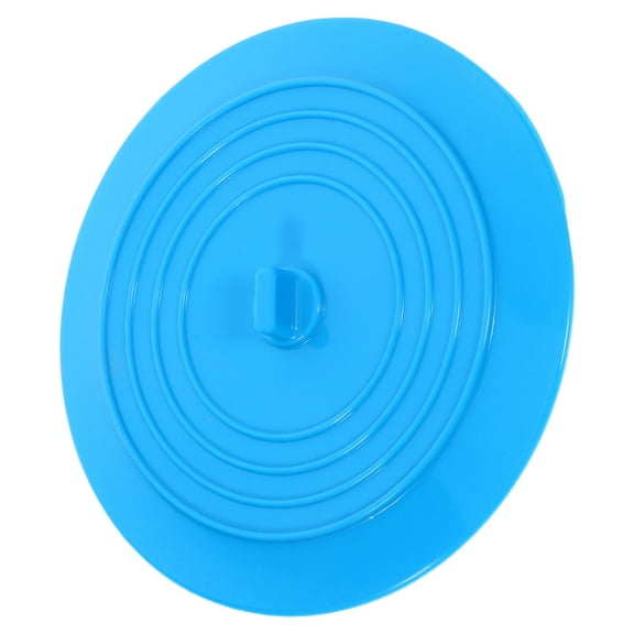 WORGEOUS Universal Silicone Drain Stopper Tub Shower Drain Stopper Large Round Flat Drain Stopper Sink Water Stopper For Bathtub Shower Sink  Bathroom Accessory Blue