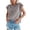 Grey, variant on T Shirts for Women 2026 Summer Short Sleeve Sweater Plain Casual Loose Cap Sleeve Crewneck Knitted Tshirt Blouse