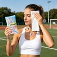 thumbnail image 5 of Feledorashia Cooling Towel, Refreshing Wet Wipes, Portable Cold Sensation Cloth for Outdoor Sports and Travel, Soft Non-Woven Fabric, Compact and Lightweight for Daily Skin Refreshing, 5 of 6