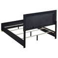 thumbnail image 3 of Pemberly Row Contemporary Wood Twin Bed with LED Lighting Black and Gold, 3 of 7