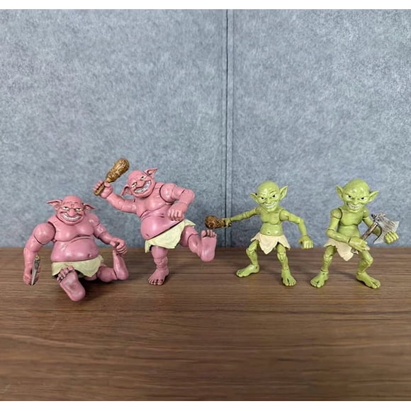 4 Styles Goblin, Red & Green Demon Inspired Articulated Figurines - Assorted Bag/Boxed (Random Selection)